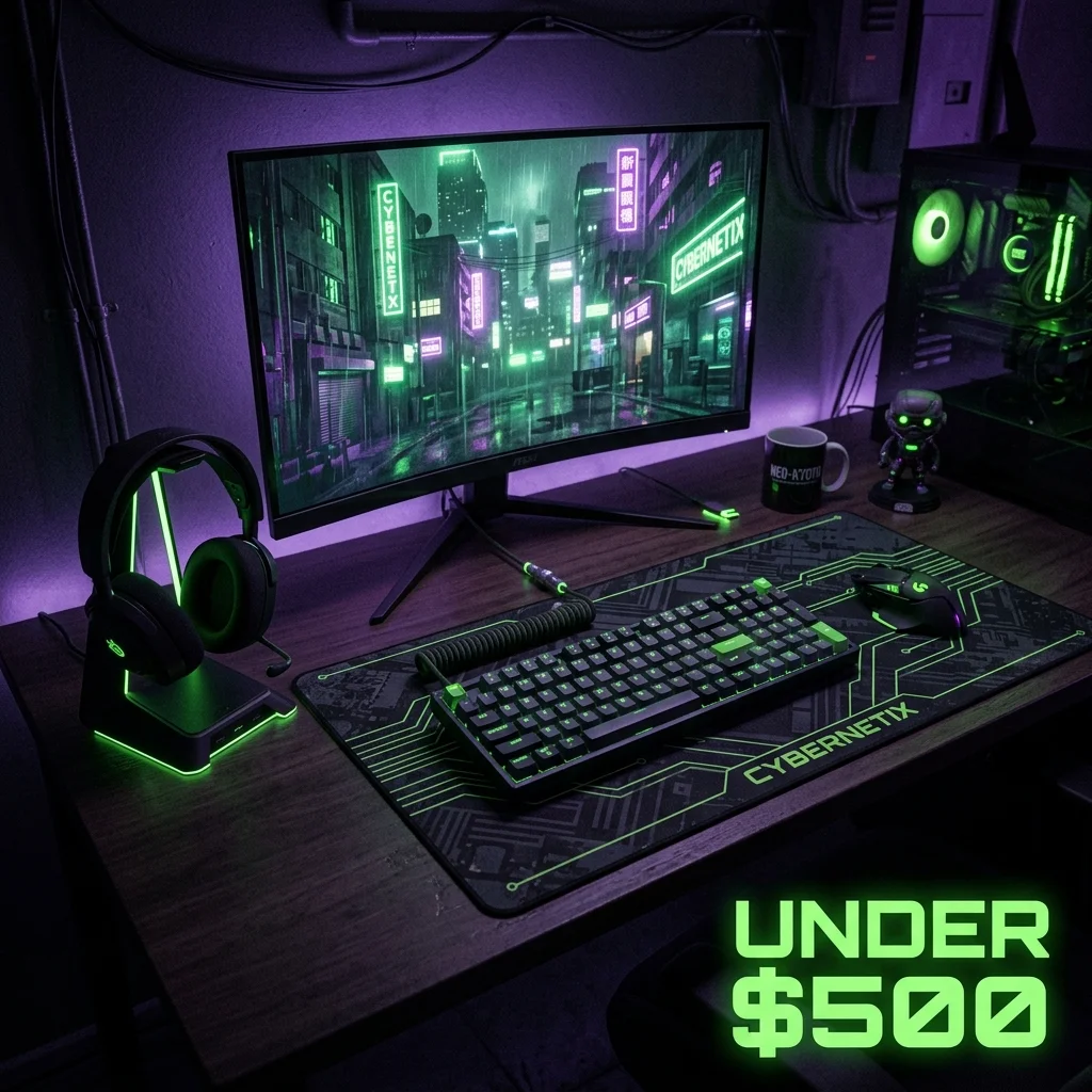Complete Gaming Setup Under $500: Keyboard to Mousepad