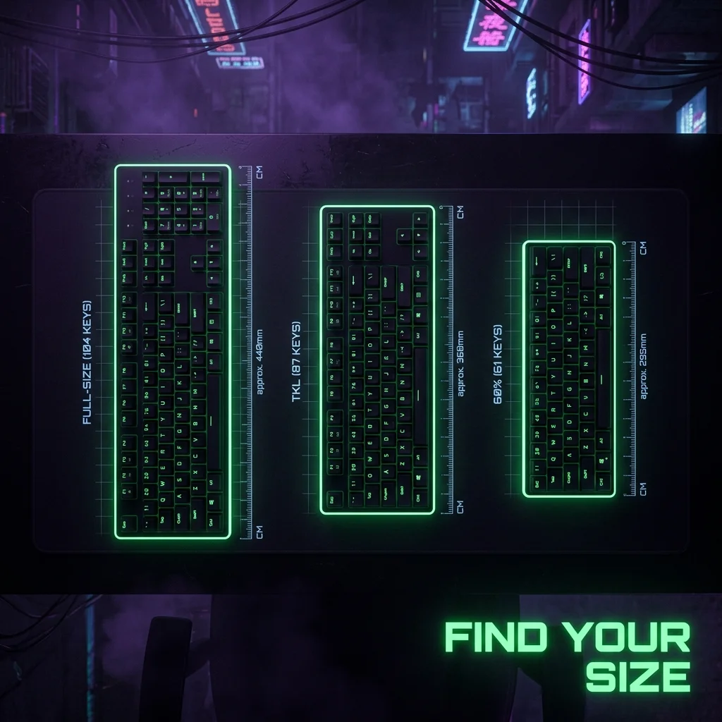 TKL vs 60% vs Full-Size: Which Keyboard Layout Wins for FPS?